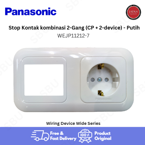 Panasonic Socket with Grounding (CP) and 2 Gang Plate | Shopee Philippines