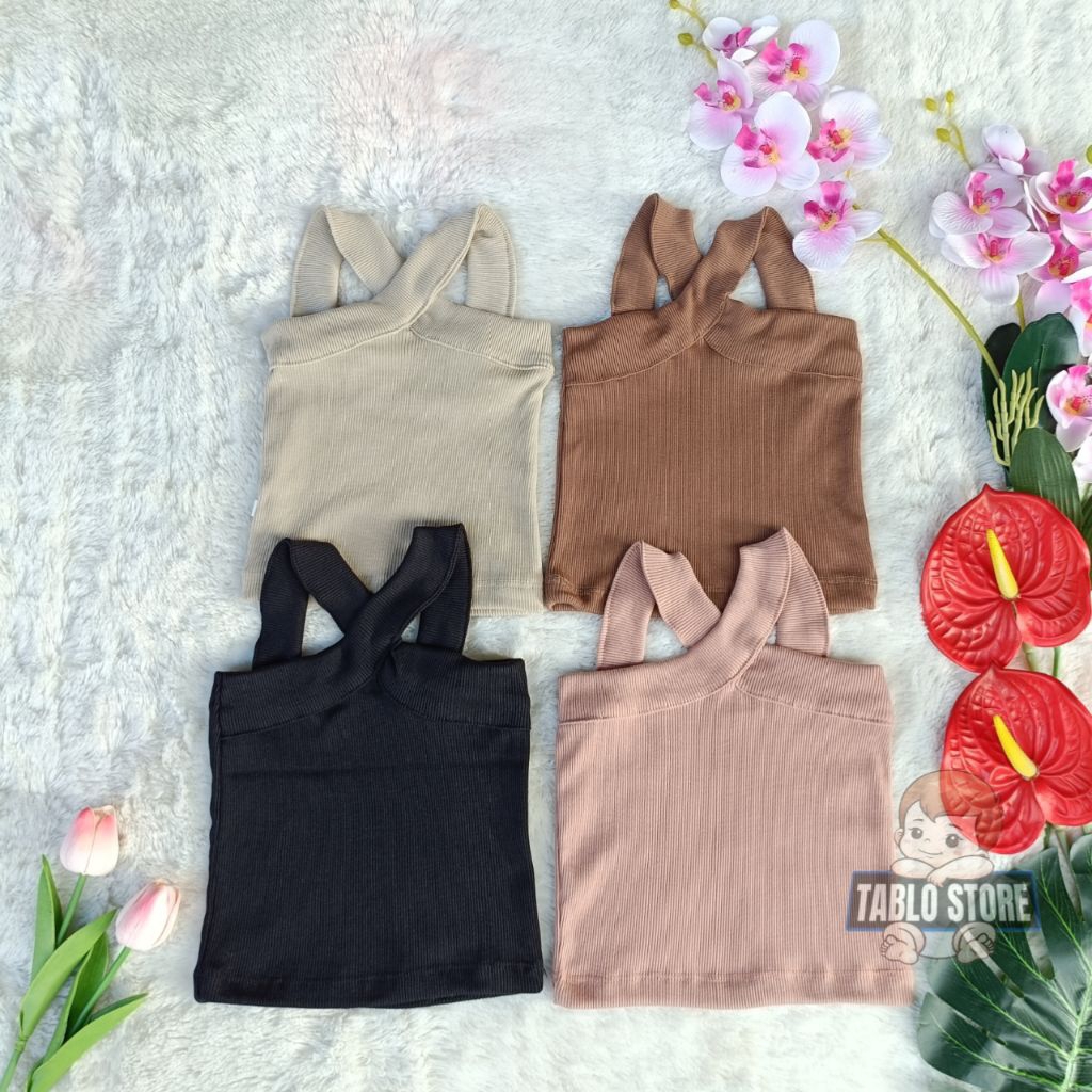 VIOLA Tank Top Rib Top for Girls 1-6 Years | Shopee Philippines