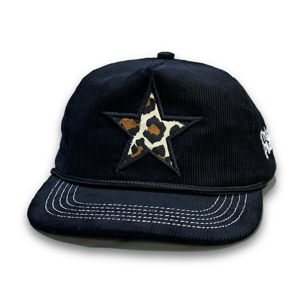 Thisplan Black Star Leopard Corduroy Ropehat Hat | Shopee Philippines