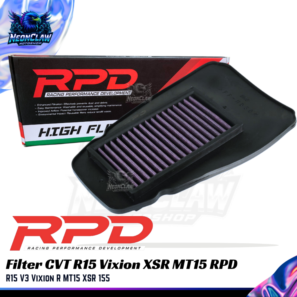 Air Filter RPD R15 V3 XSR 155 Vixion R MT15 High Flow Air Filter ...