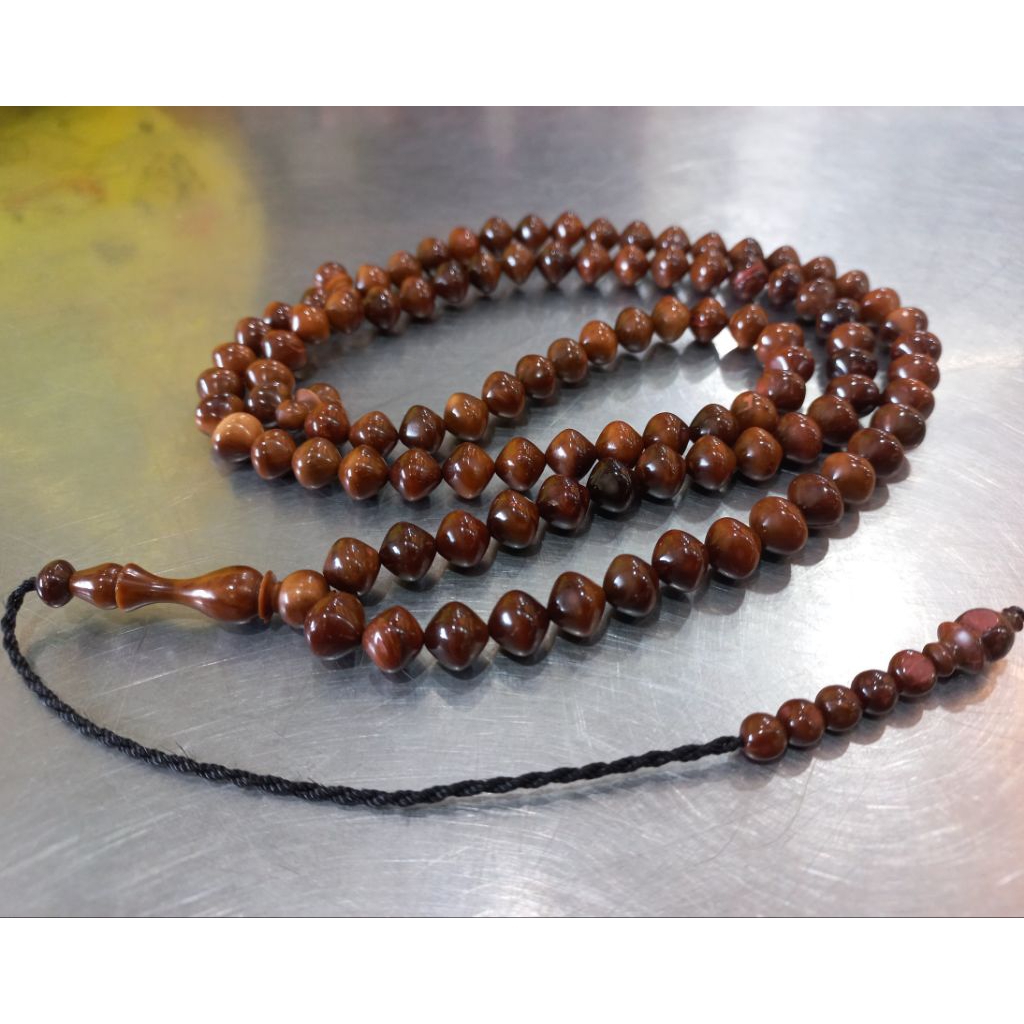 ORIGINAL KOKAH TASBIH WITH ORIGINAL ONION MOTIF, SHINY BROWN | Shopee ...