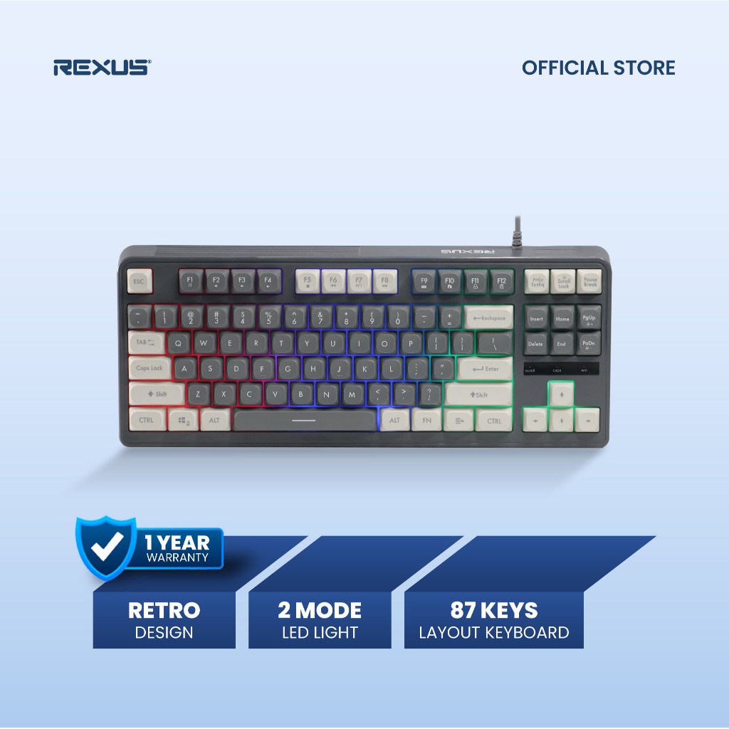 Rexus Battlefire K87M Gaming Keyboard | Shopee Philippines