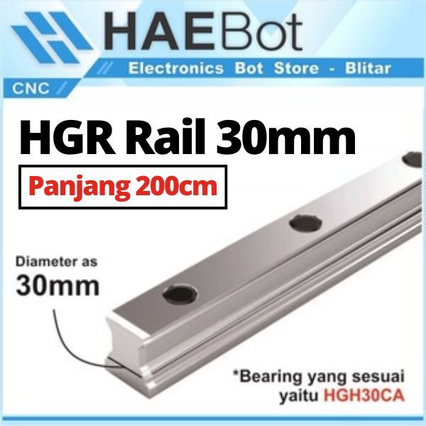 MESIN [HAEBOT] Linear Guide Rail HGR30 HGR 30 30mm 2 meters 200cm CNC ...