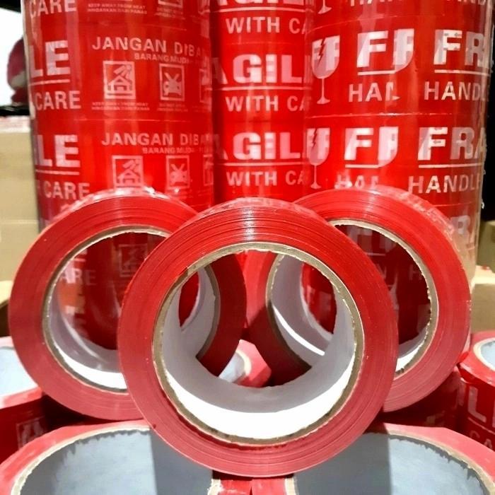 MERAH RED FRAGILE DUCT TAPE 2 INCH 48MM | Shopee Philippines