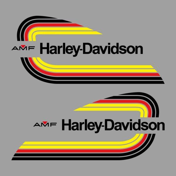 Custom Motorcycle Sticker AMF Sportster Ironhead Harley Davidson Forty ...