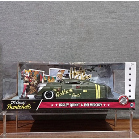 DC Comics Bombshells 1951 Mercury W Harley Quinn Figure Jada Diecast 8.5" 1:24 - View #6