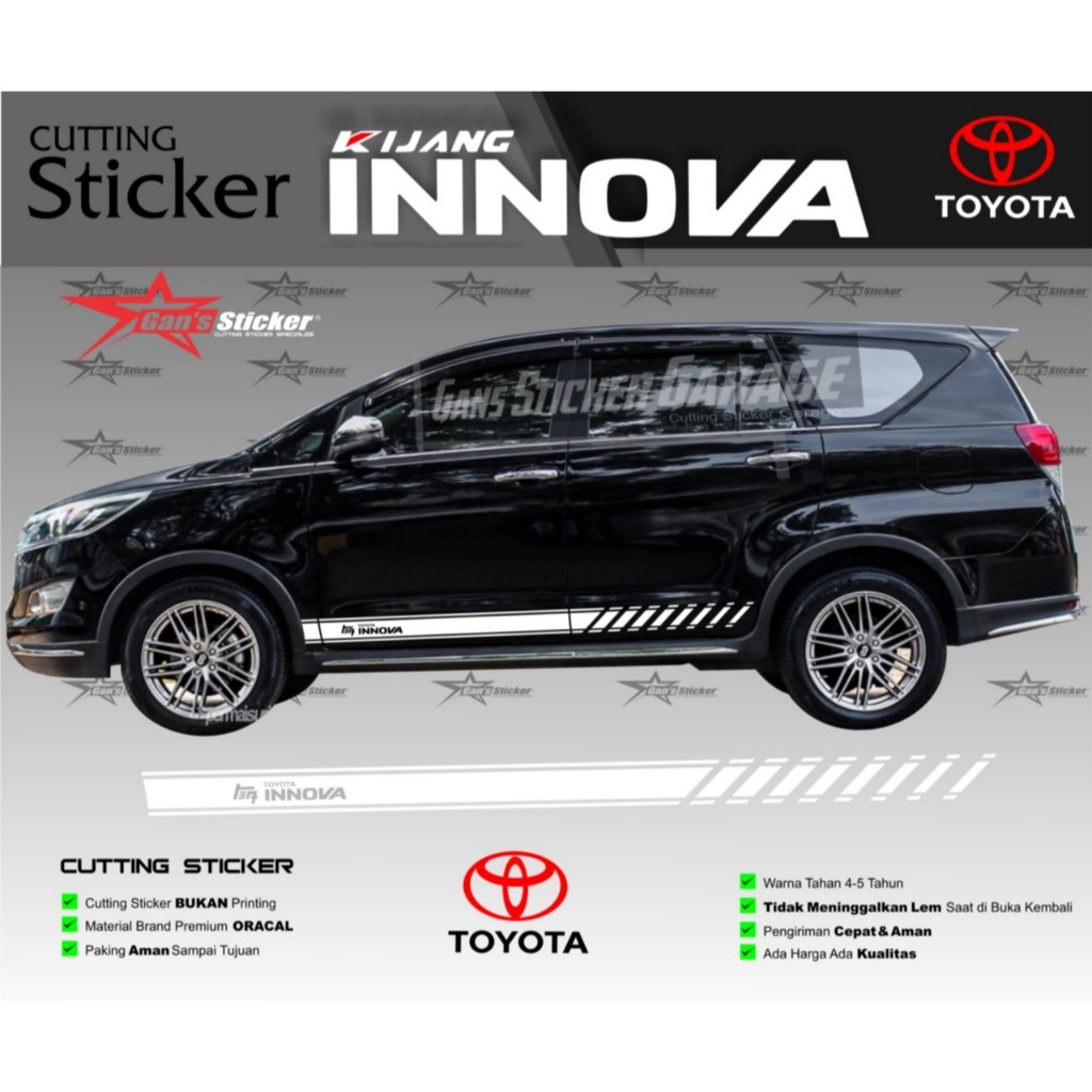Toyota Kijang Innova Reborn Sticker Kijang Innova Reborn Accessories ...