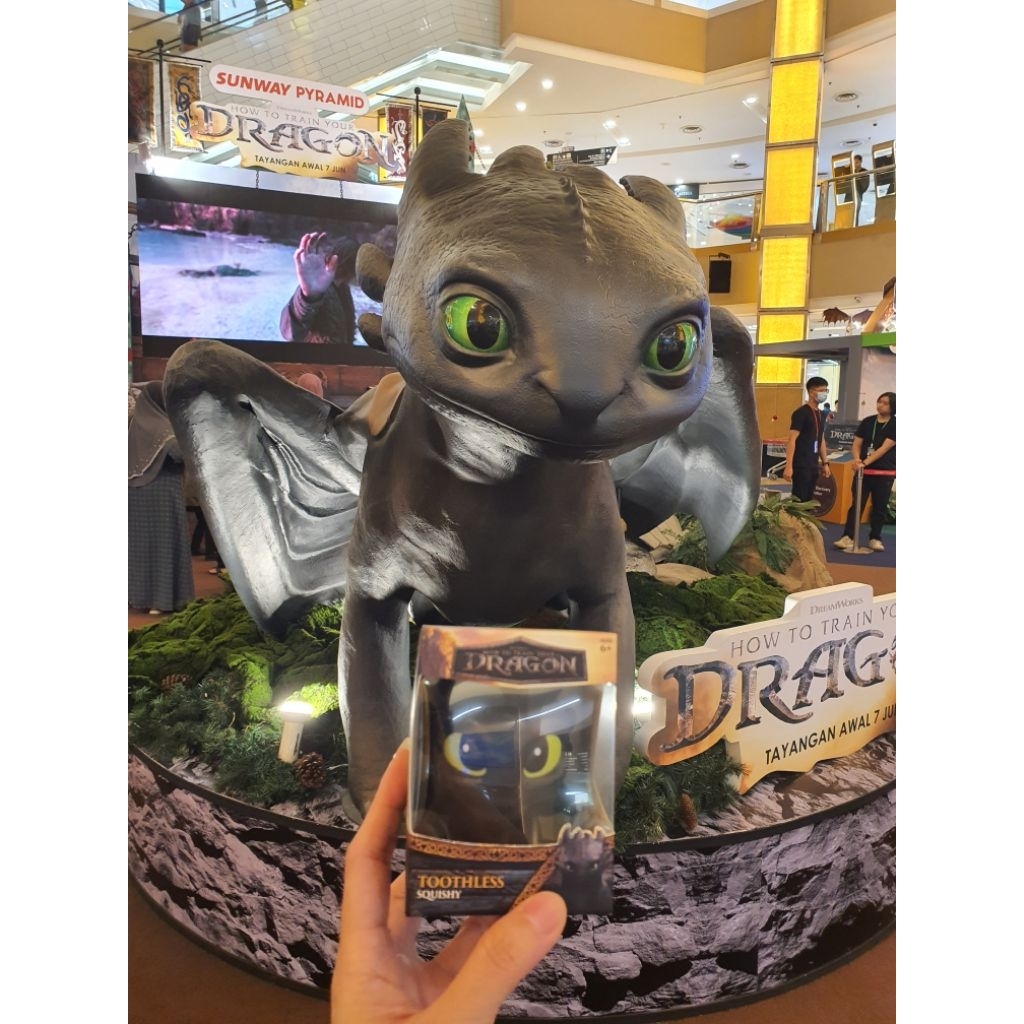 Squishy Toothless Original Malaysia How to Train Your Dragon | Shopee ...