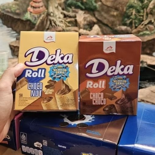 BOX 24*6GR - DEKA WAFER ROLL CONTAINS 24 PCS CHOCO NUT FLAVOR - CHOCO ...