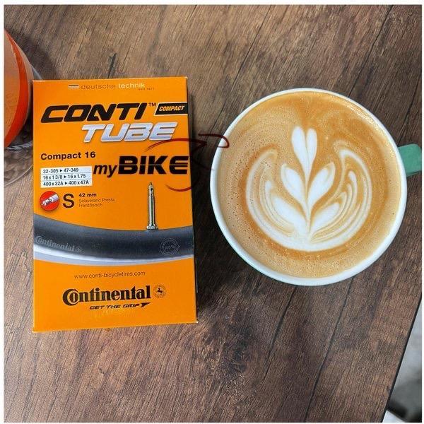 Continental Conti tube Compact 16 presta valve 42mm inner tube small ...