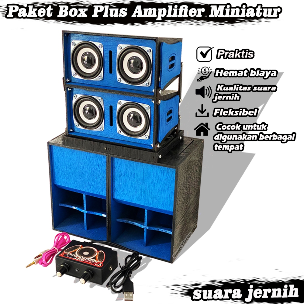 SUPALI 3 INCH Miniature Speaker Box Ready-to-Usebiru | Shopee Philippines