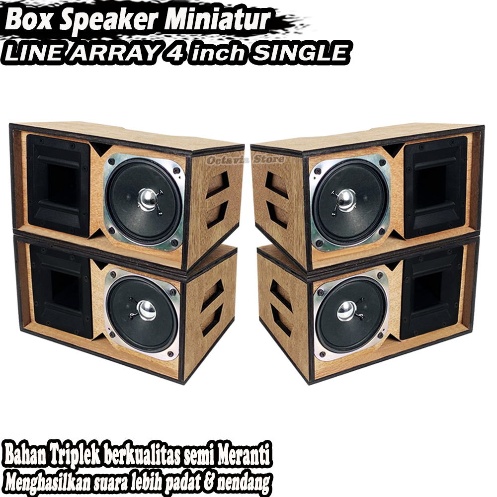 Line Array 4 Inch Speaker Box Complete with Audax AX 65 Tweeter Speaker ...