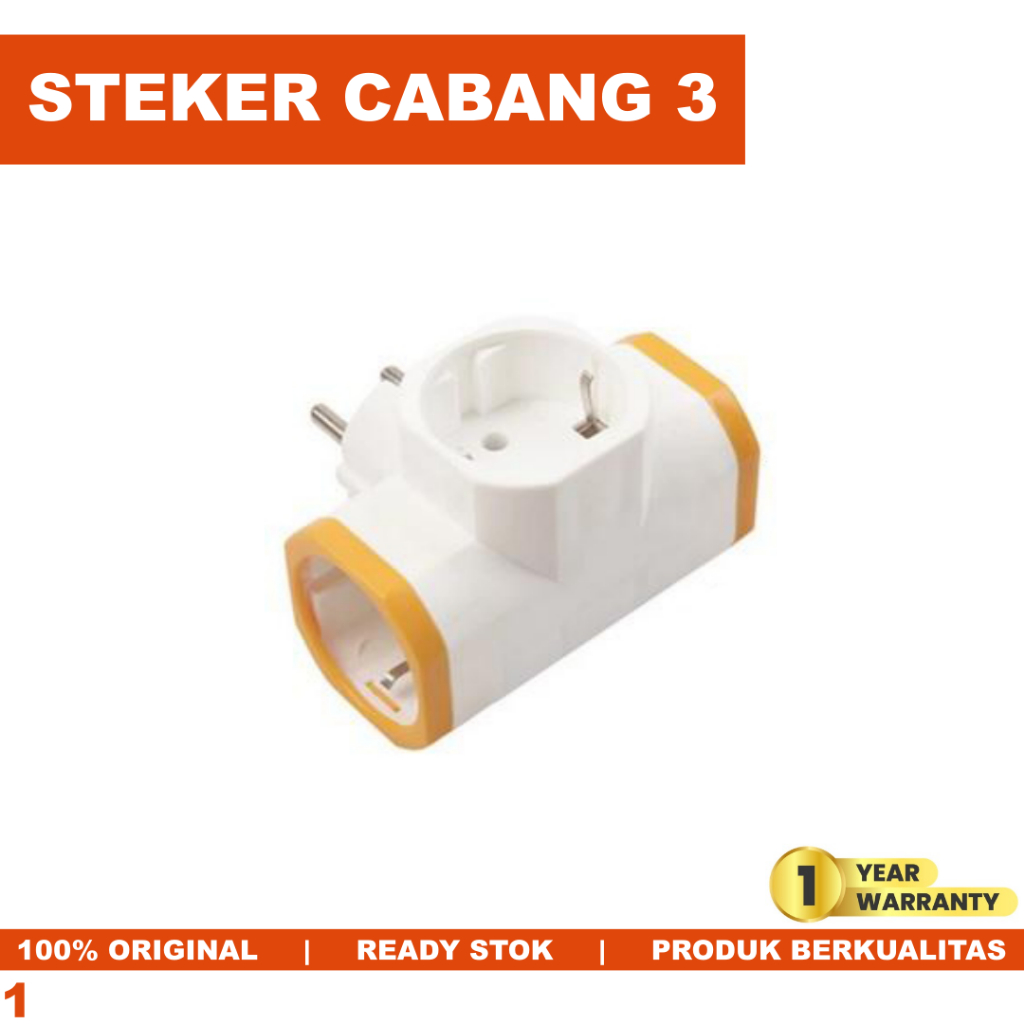 Dutron Grounded T Plug 3 Prong 3 Hole Socket Plug | Shopee Philippines