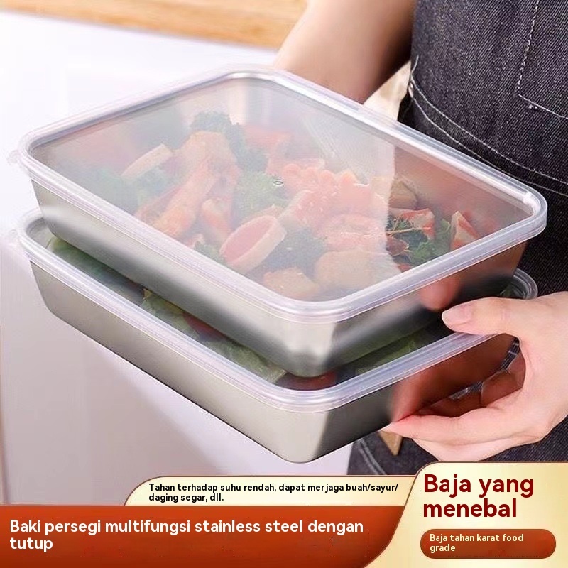 304 stainless steel food container Stainless steel tray microwave Oven ...