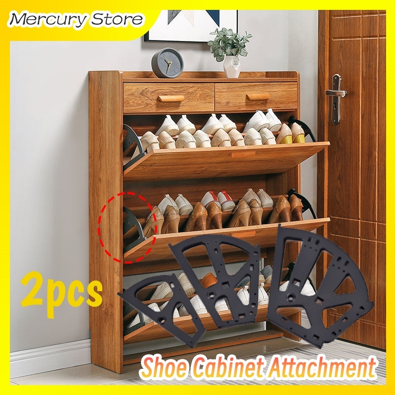 2Pcs/Set Fan Shoe Rack Swivel Shoe Rack Bracket Fitting Folding Bracket ...