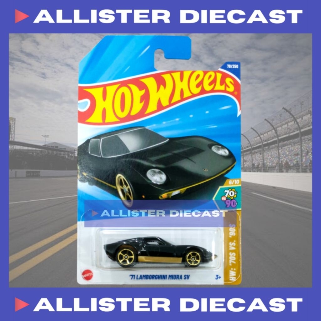 Hot Wheels Lamborghini Miura SV '71 – Collection HW '70s Vs. '90s 2025 – Modèle 1:64 Neuf