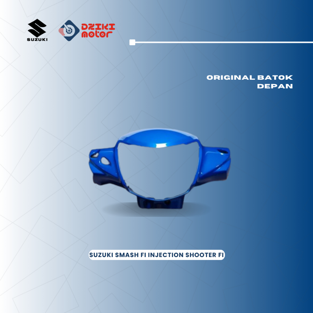Original Front Shell SUZUKI Smash FI Injection Shooter FI Black biru ...