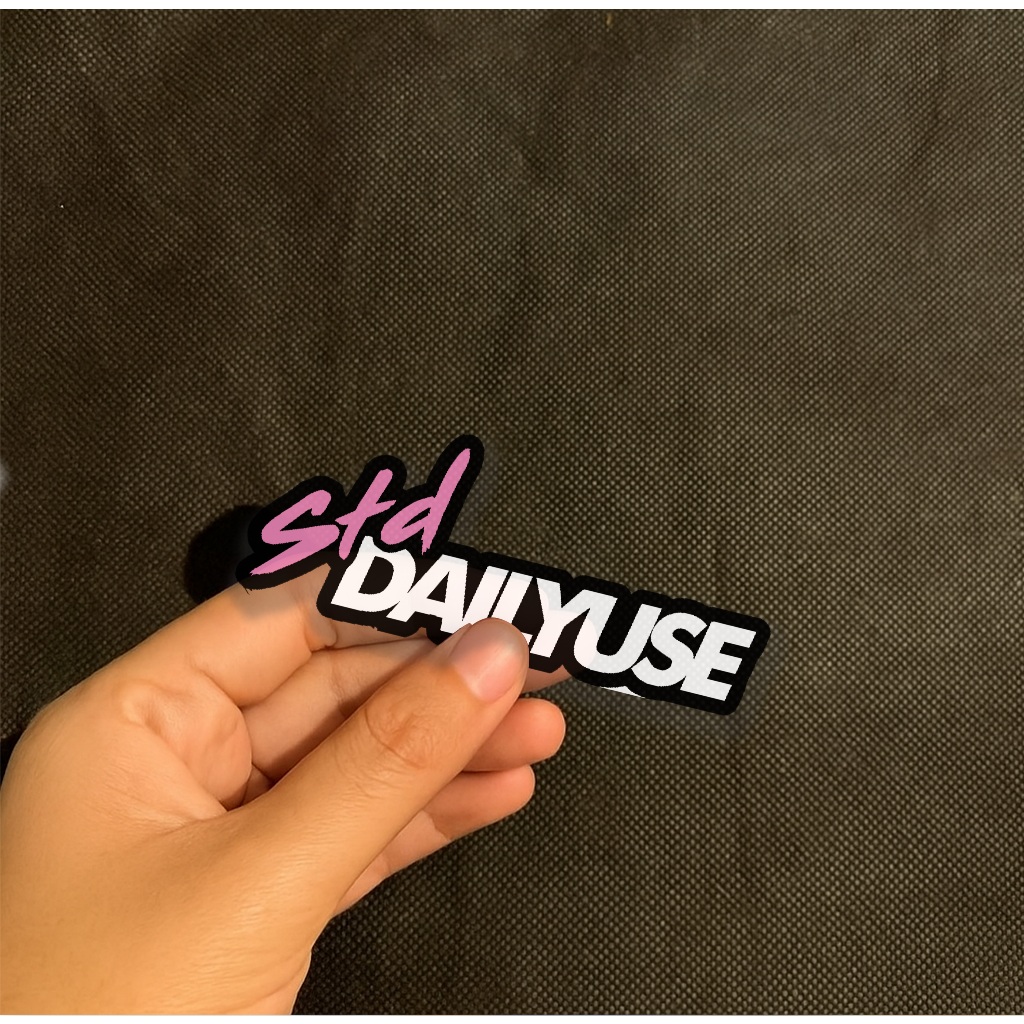 15 DAILYUSE STD WORDS STICKER - WATERPROOF AESTHETIC STICKER ...