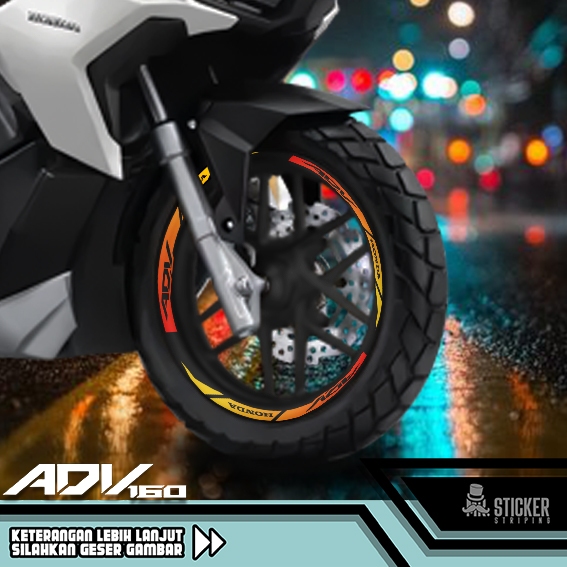 ADV UV Rim Sticker Honda Adv 160/150 Motorcycle Variation Sticker ...