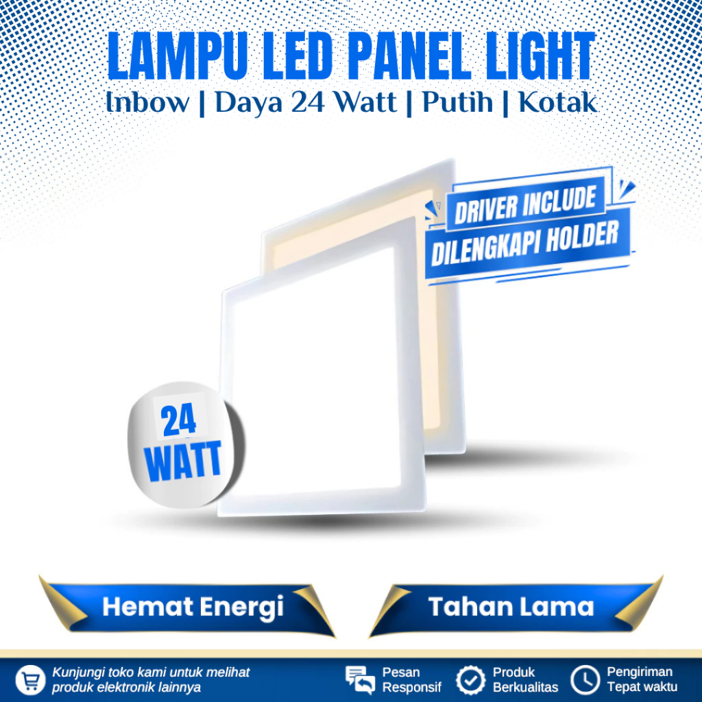 CAHAYA LED DOWNLIGHT INBOW 24 WATT WHITE LIGHT BOX LED PANEL LIGHT 24 ...