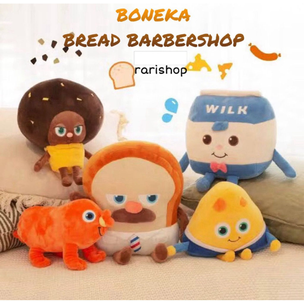 Bread Barbershop Plush Toy master Bread Doll/ Bread Barbershop Doll ...