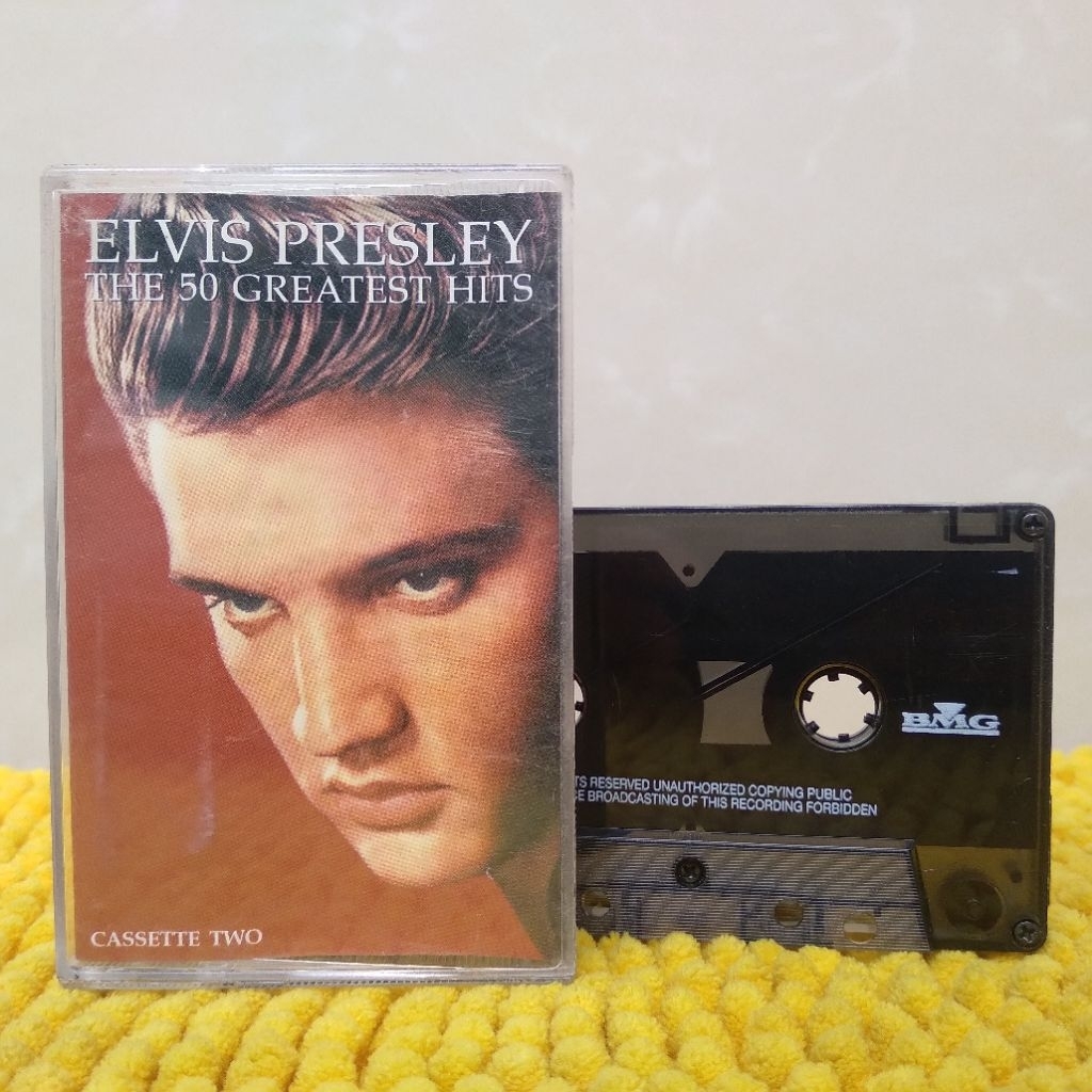ELVIS PRELLEY RIBBON CASSET - THE 50 GREATEST HITS CASSETTE TWO ...