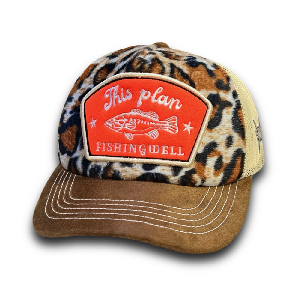 Leopard Hat Mesh Trucker Hat Fishingwell Thisplan Trucker Cap for Men ...