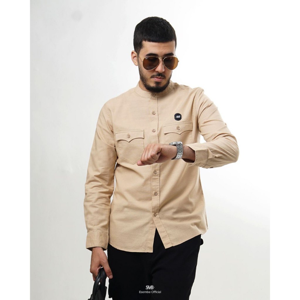 ESEMBE KEMKO CASUAL SLIM LS J008 | Shopee Philippines
