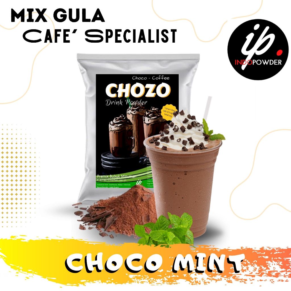 Indopowder - CHOCO Powder CHOCOLATE MINT/ 1Kg for Cafes, Waralaba and ...
