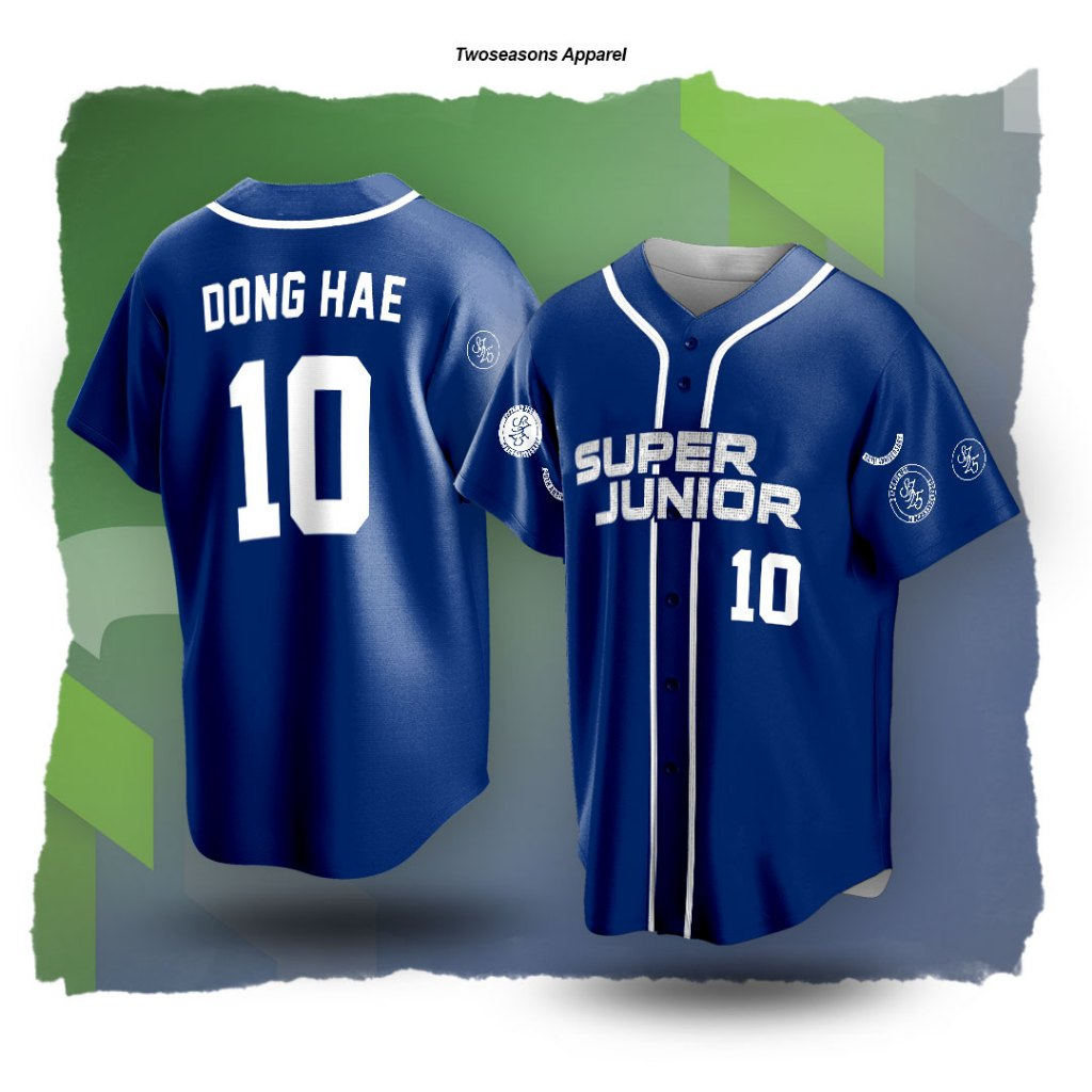 Jersey Baseball Unofficial DONGHAE Super Junior Super Show 10 Suju