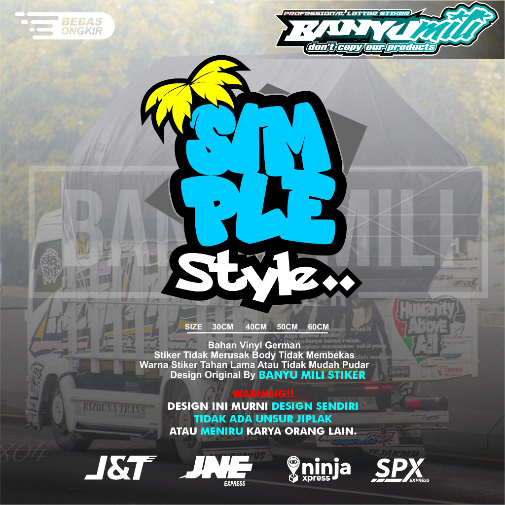 Simple style truck stickers, cutting variations for pickup trucks ...