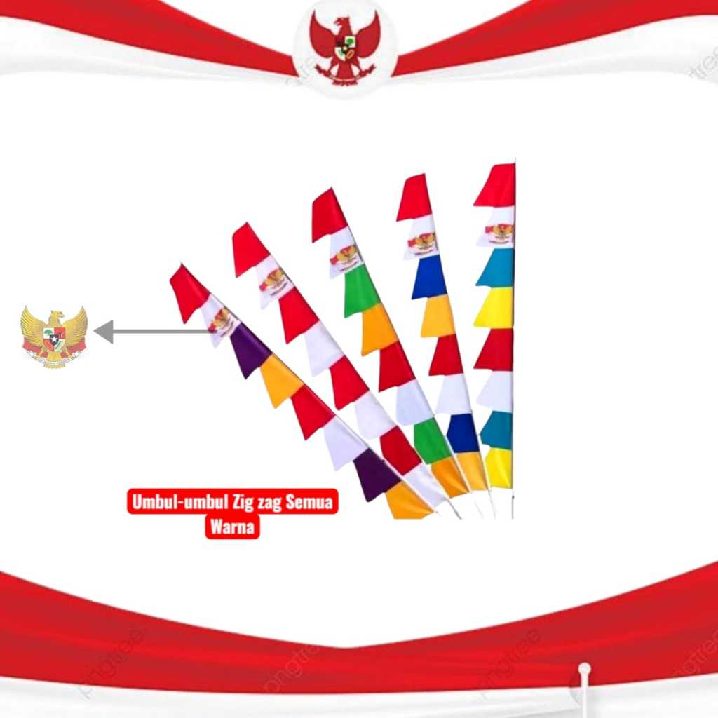 MATA Garuda Flag 3 Meters | 8 Point of Saw | Complete Colors | Shopee ...