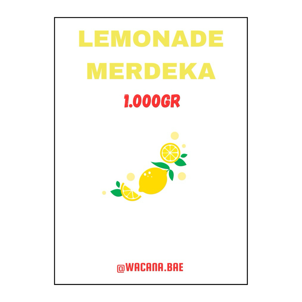 LEMONADE Drink Powder (1,000gr) | Shopee Philippines