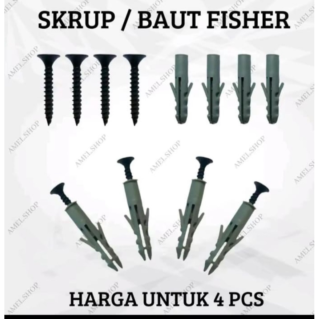 FISHER SCREWS CONTENTS 4 pcs | Shopee Philippines