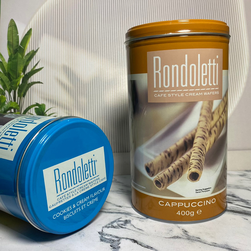 Rondoletti wafer rolls astor rondoletti canned packaging 400 gr vanilla ...