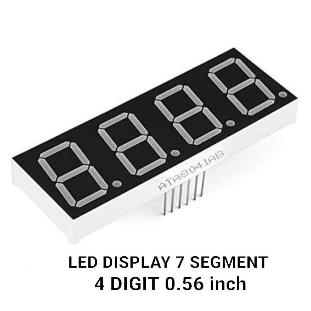 MERAH LED display 7 segments 4 digits 0.56