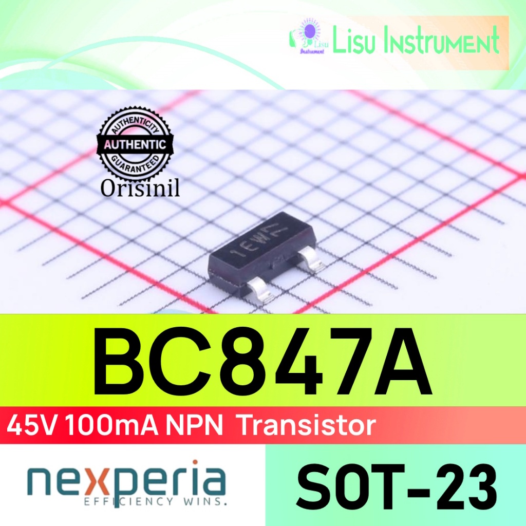 BC847A 45V 100mA NPN General-purpose Transistor 1E 1Ew SOT-23 Nexperia ...