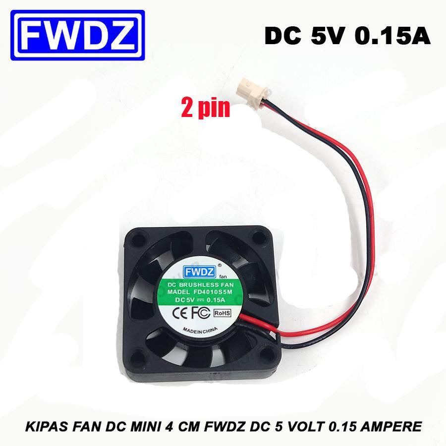 Mini DC Fan 4 cm FWDZ DC 5 Volt 0.15 Ampere USB 5v 2pin cooling fan ...
