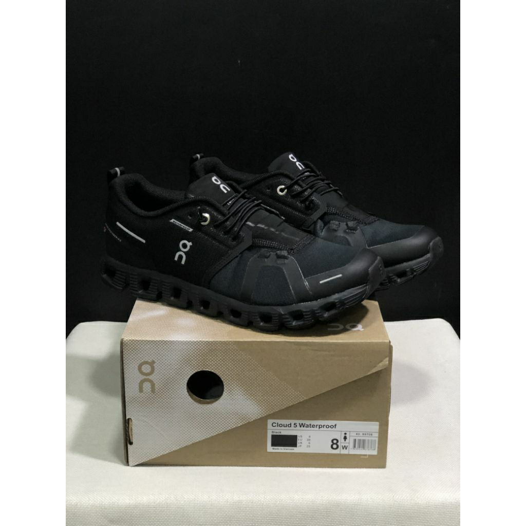 SEPATH RUNNING ON CLOUD 5 WATERFROOP TRIPLE BLACK | Shopee Philippines
