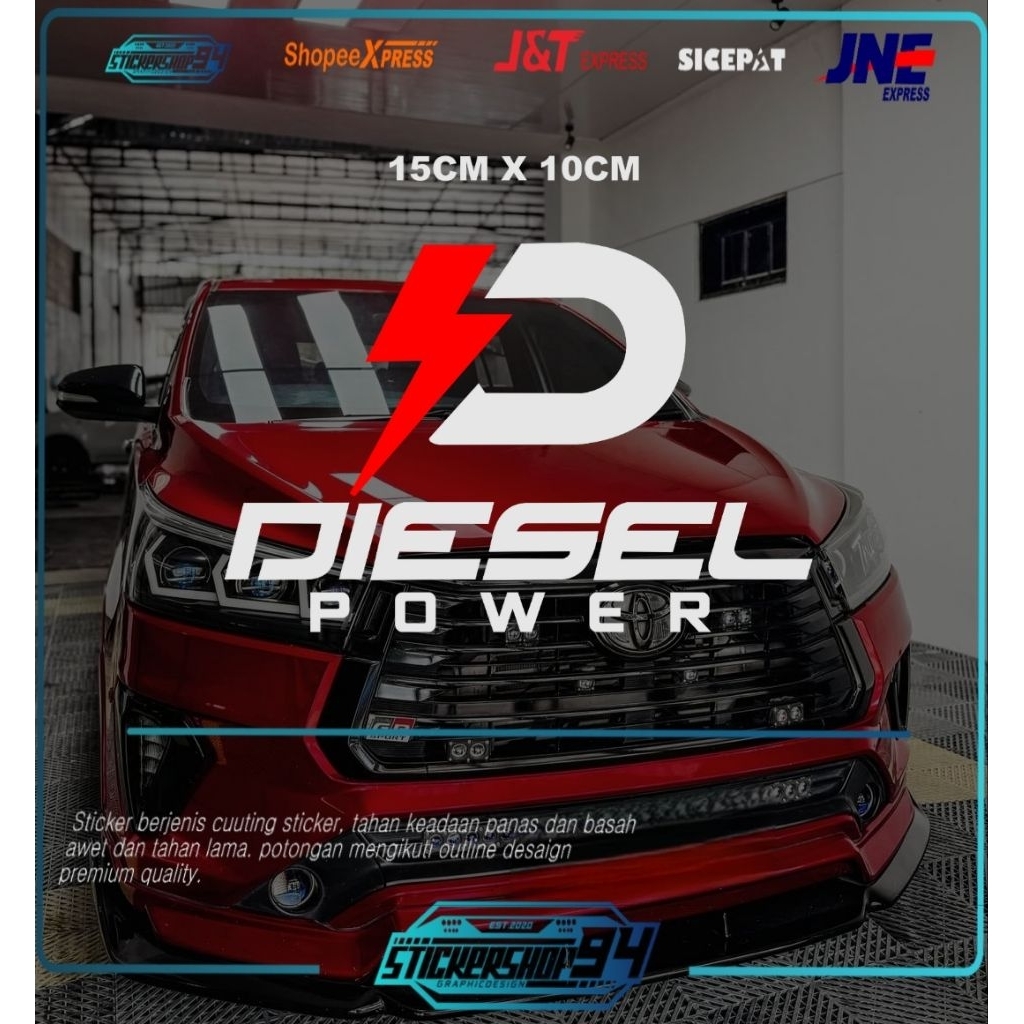 Diesel power sticker cutting car window sticker | Shopee Philippines