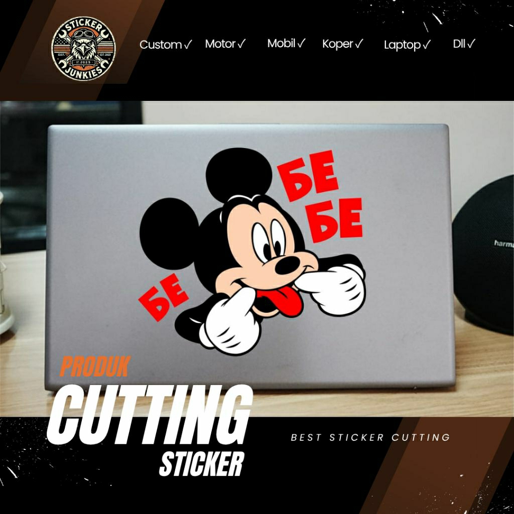 CUTE MICKEY MOUSE STICKERS | CUTTING stickers | CUSTOM CAR LAPTOP ...