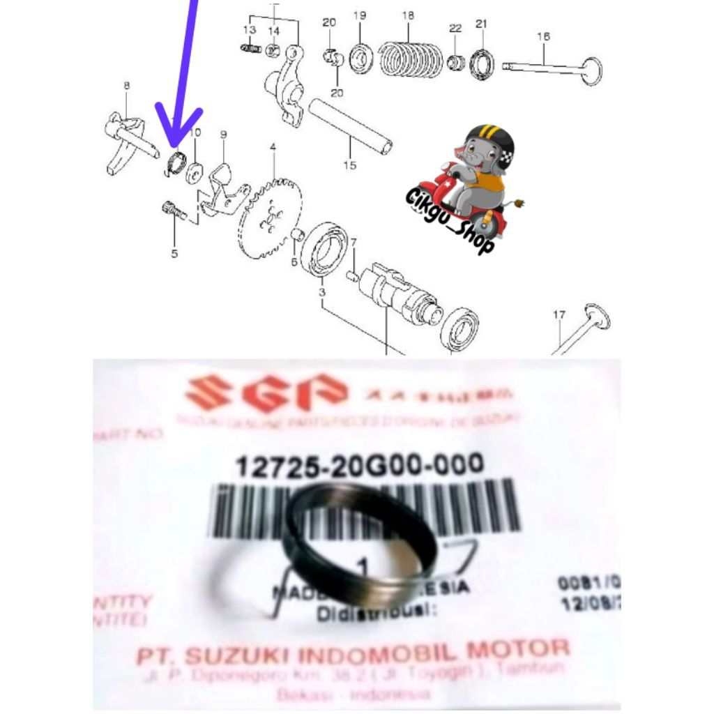 Spring Spring Decompression Spring Decomp Cam Suzuki Spin, Hayate ...