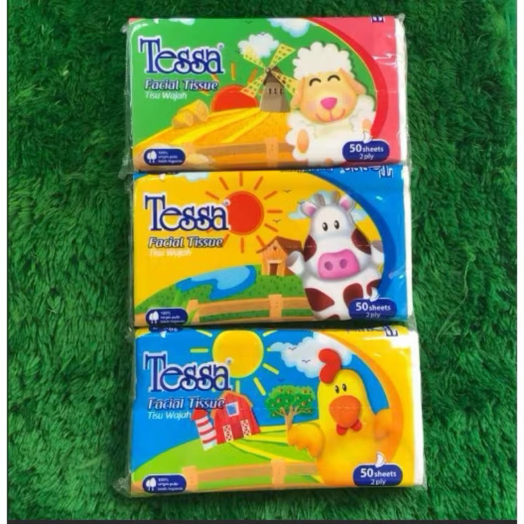 (3 packs) Tessa Tissue 50 sheets 2 ply | Shopee Philippines