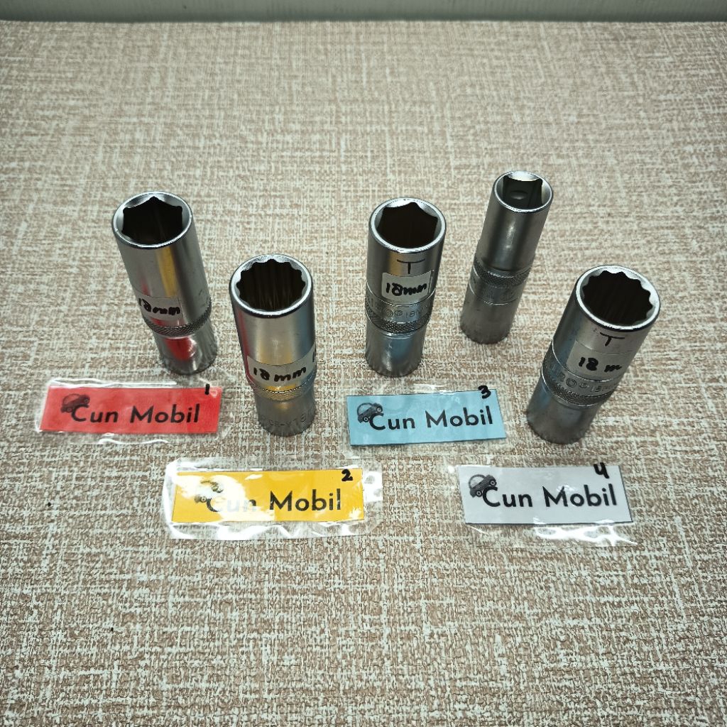 Deep wall long socket wrench 18 mm milli 1/2 inch in | Shopee Philippines