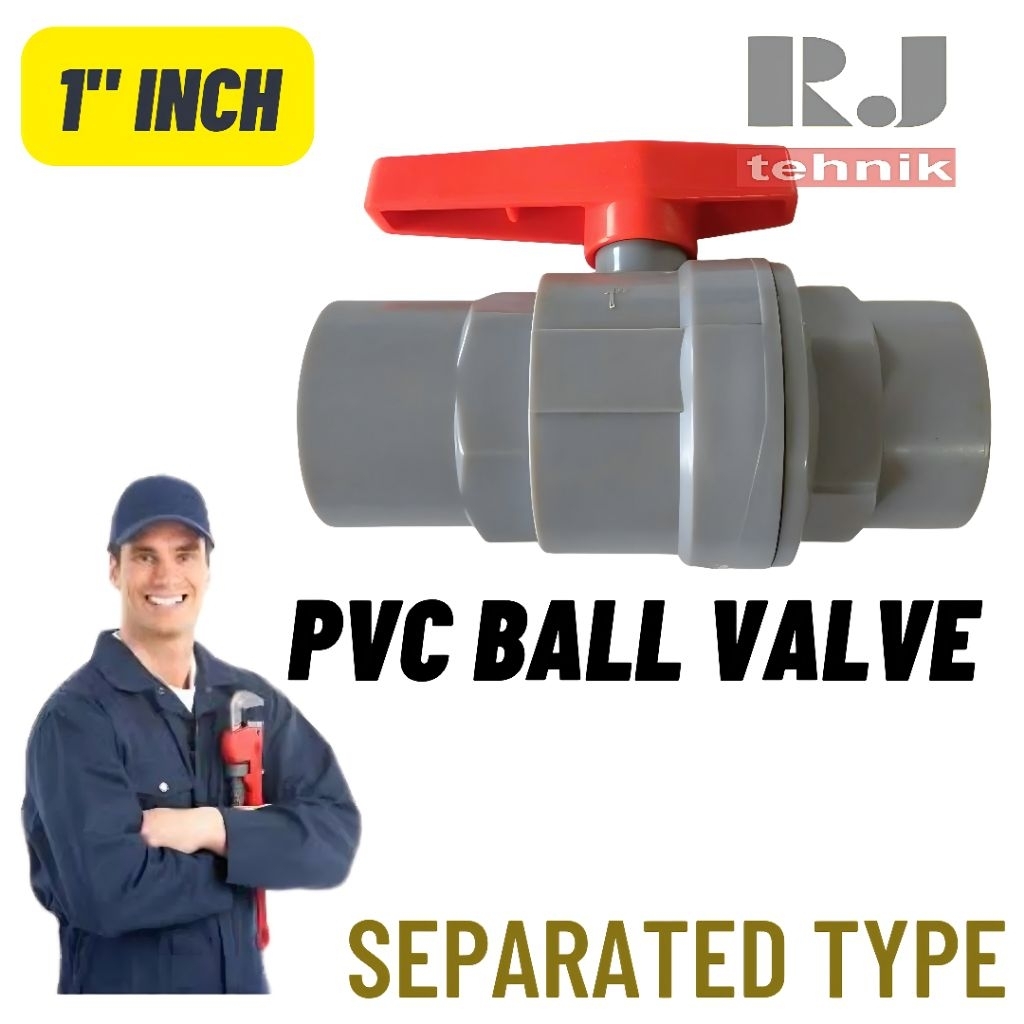 PVC HD Ball Valve Stop PVC Plastic Water Tap 1
