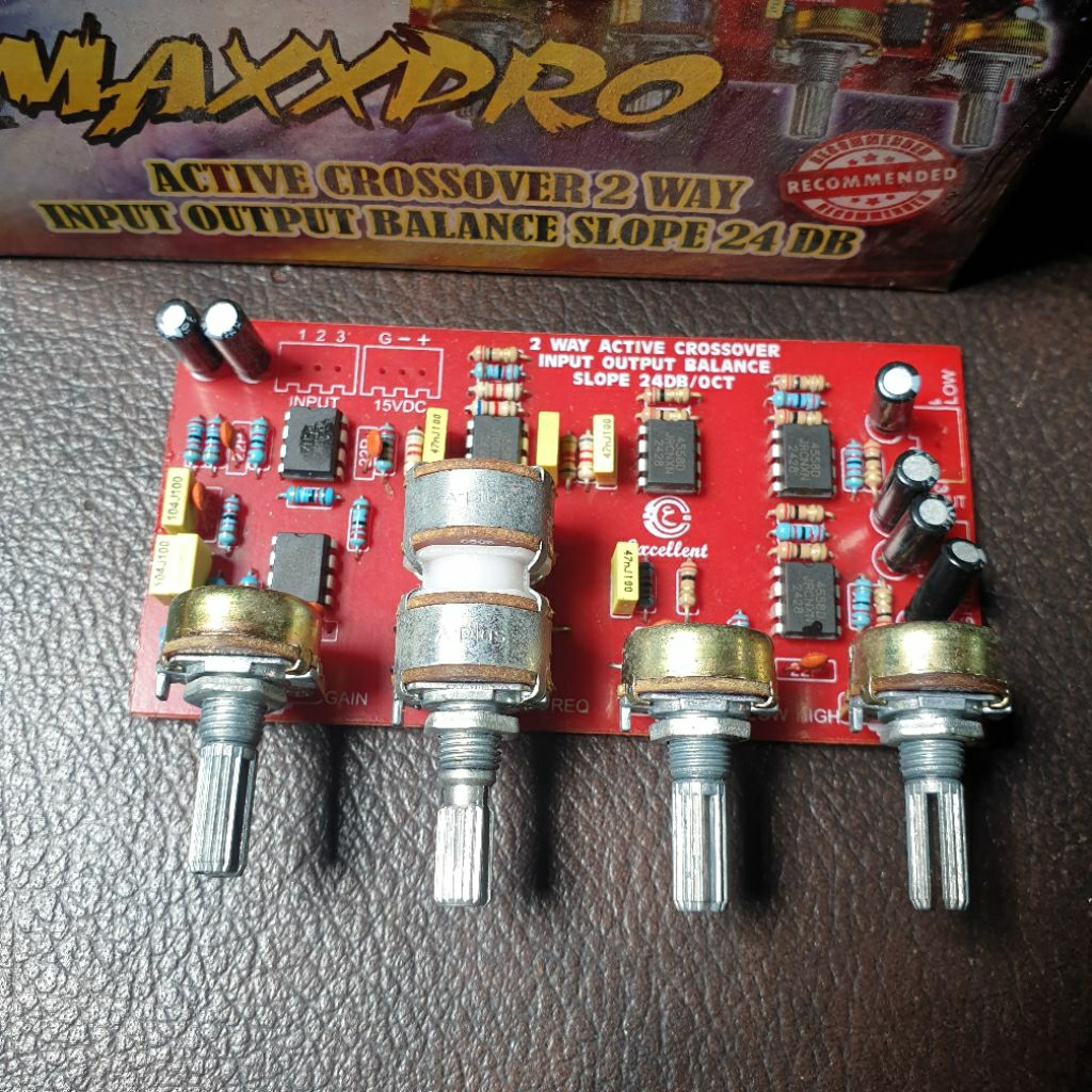 KIT CROSSOVER ACTIVE 2 WAY INPUT OUTPUT BALNCE SLOP 24 DB | Shopee ...