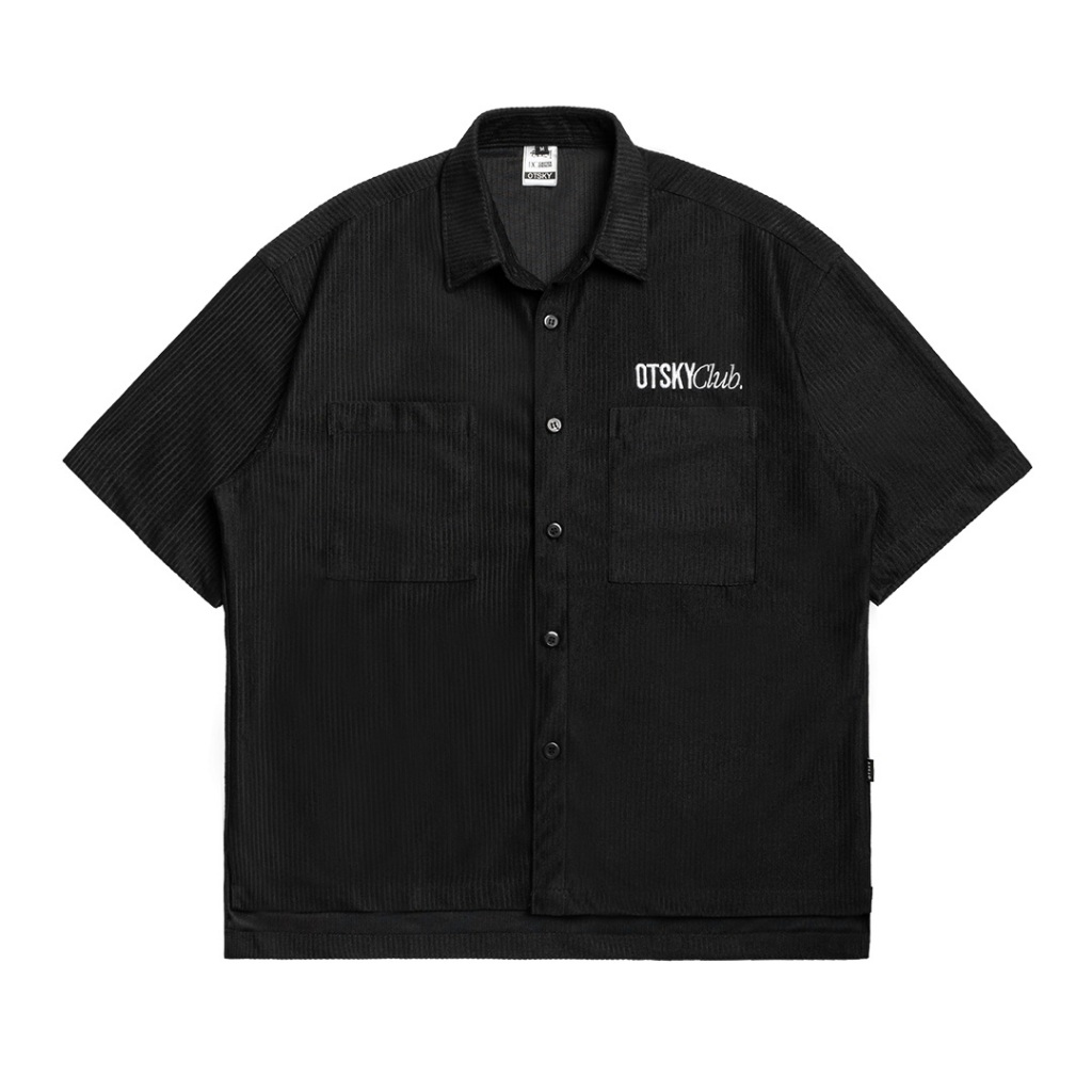 KEMEJA Otsky Men's Corduroy Boxy Fit Short Shirt OTS Club X KBX01 ...