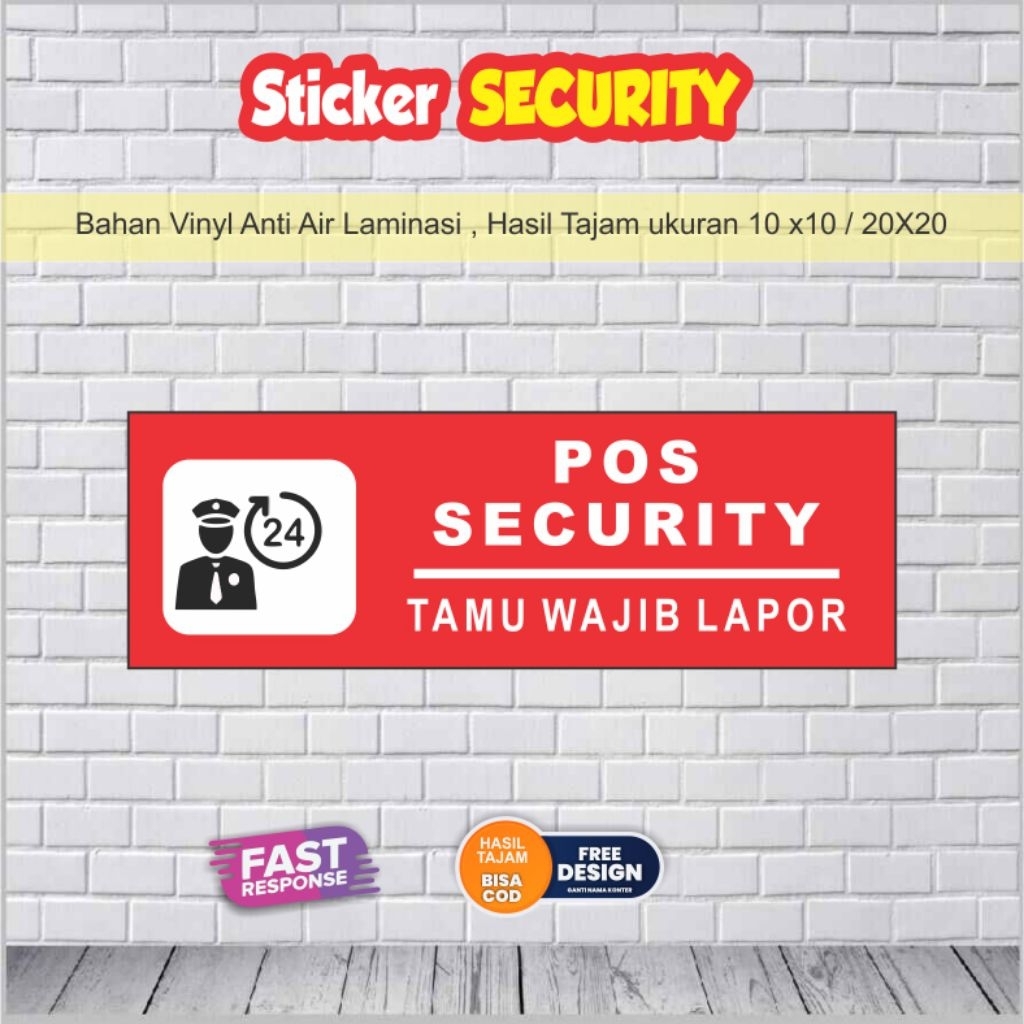 Security Post Sticker | Shopee Philippines