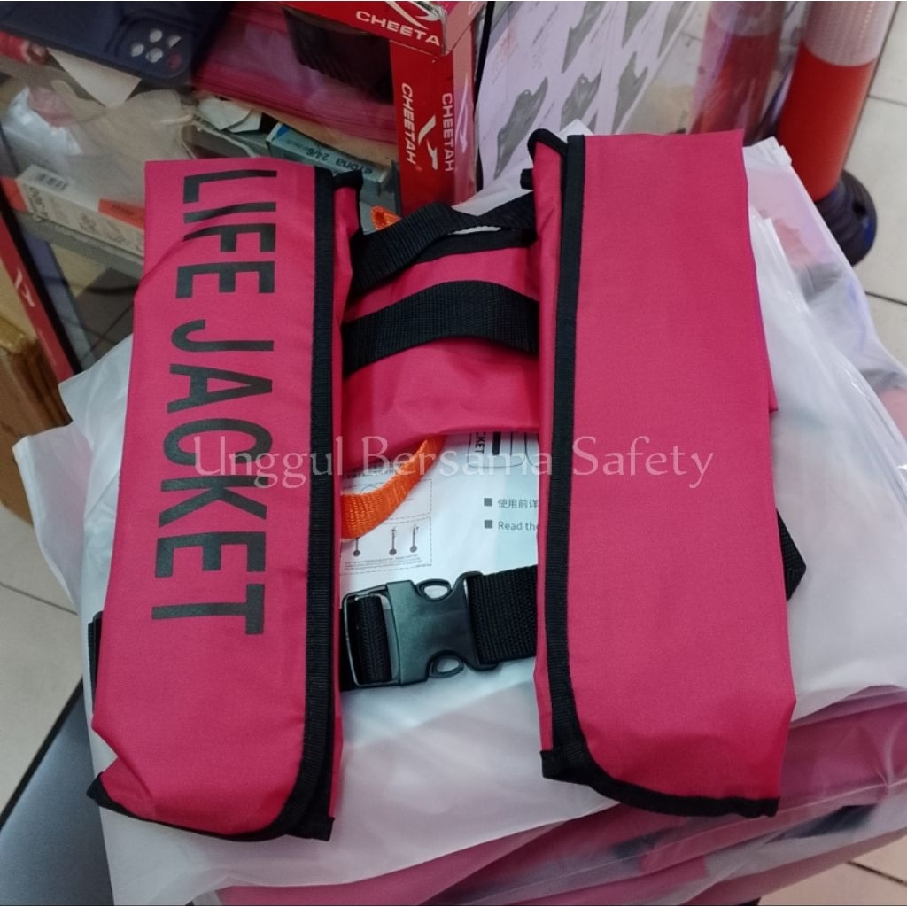 Manual Portable Life Jacket With Co2 Tube Safety Float | Shopee Philippines