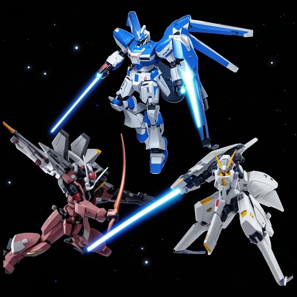 Hi Nu GPB HG 1/144 RX-93-V2 Hi-V Fighter Star+ GPB Version Model Kit ...